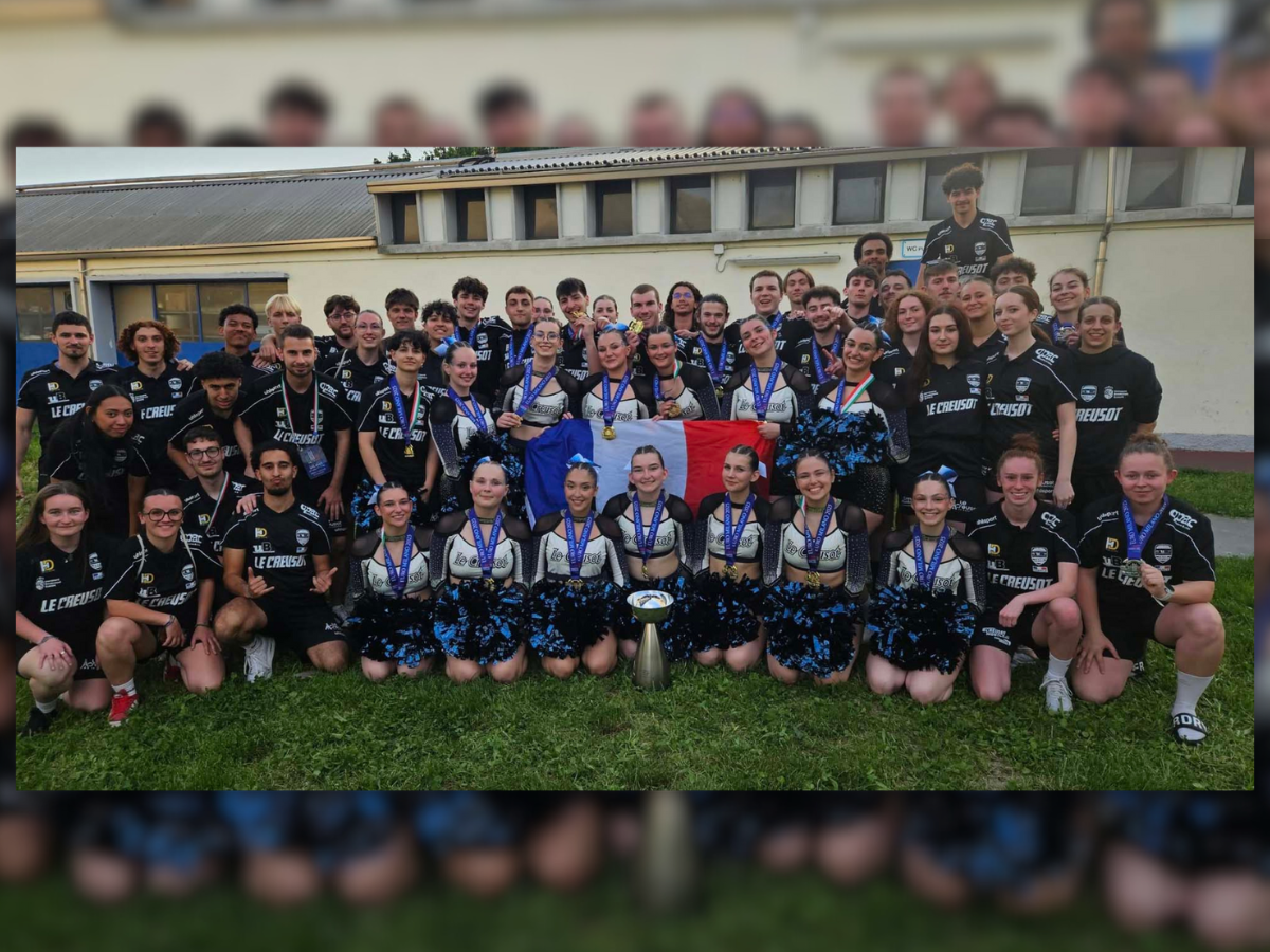 L’équipe étudiante de cheerleading du Creusot sacrée championne à Milan