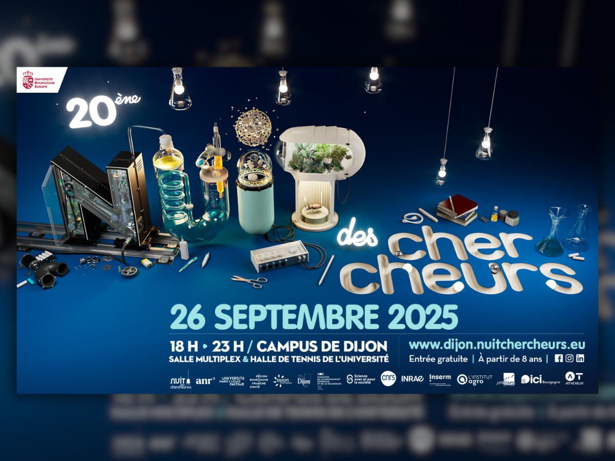 On 26 September, UBE’s Dijon campus will host the 20th Researchers’ Night!