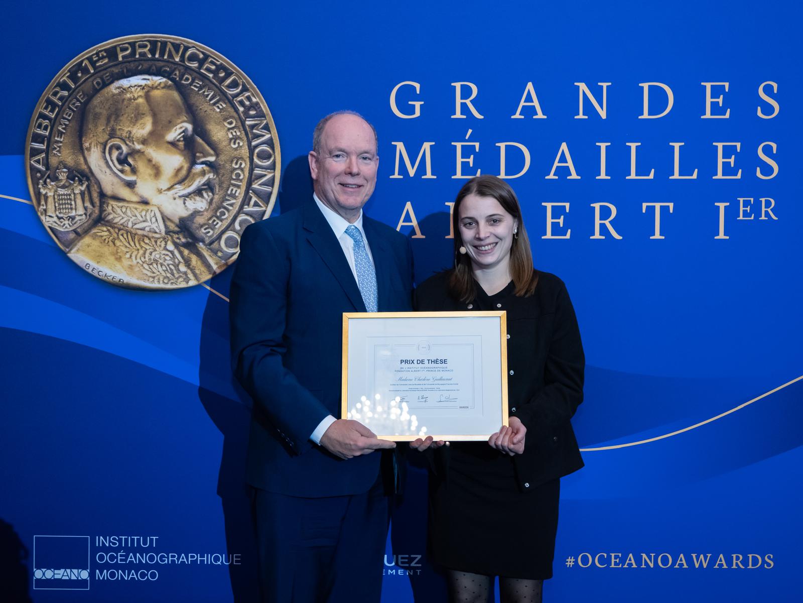 Charlène Guillaumot wins thesis prize from the Oceanographic Institute of Monaco