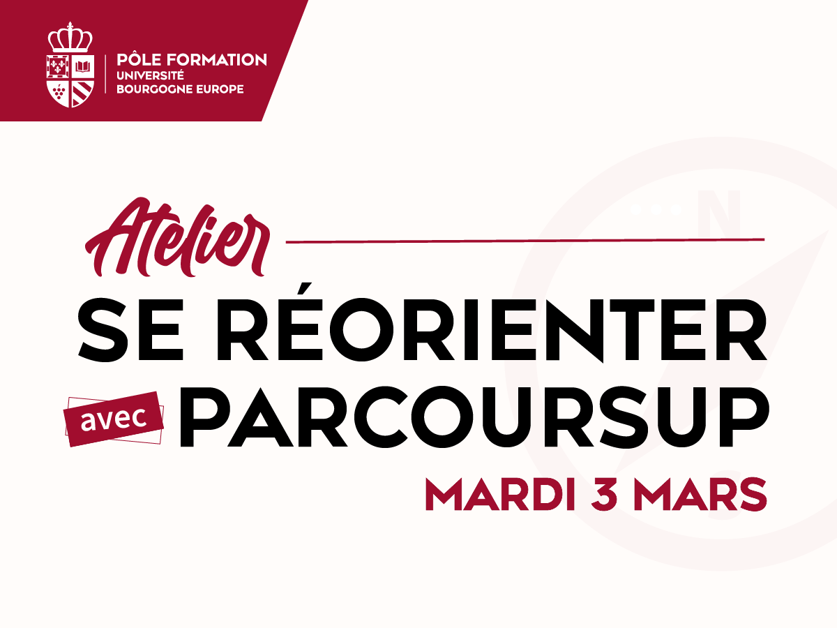 Atelier · Se réorienter avec Parcoursup