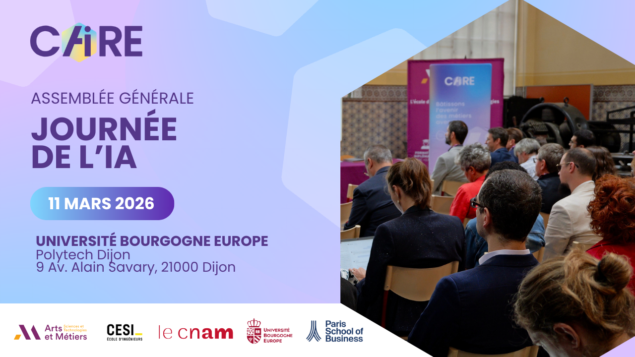 Participez à la journée de l&rsquo;IA et l&rsquo;assemblée générale du projet CAIRE