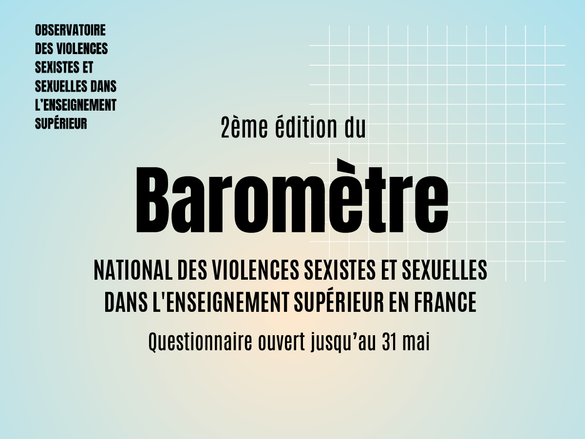 L’Observatoire lance son 2ème Baromètre des Violences Sexistes et Sexuelles (VSS)