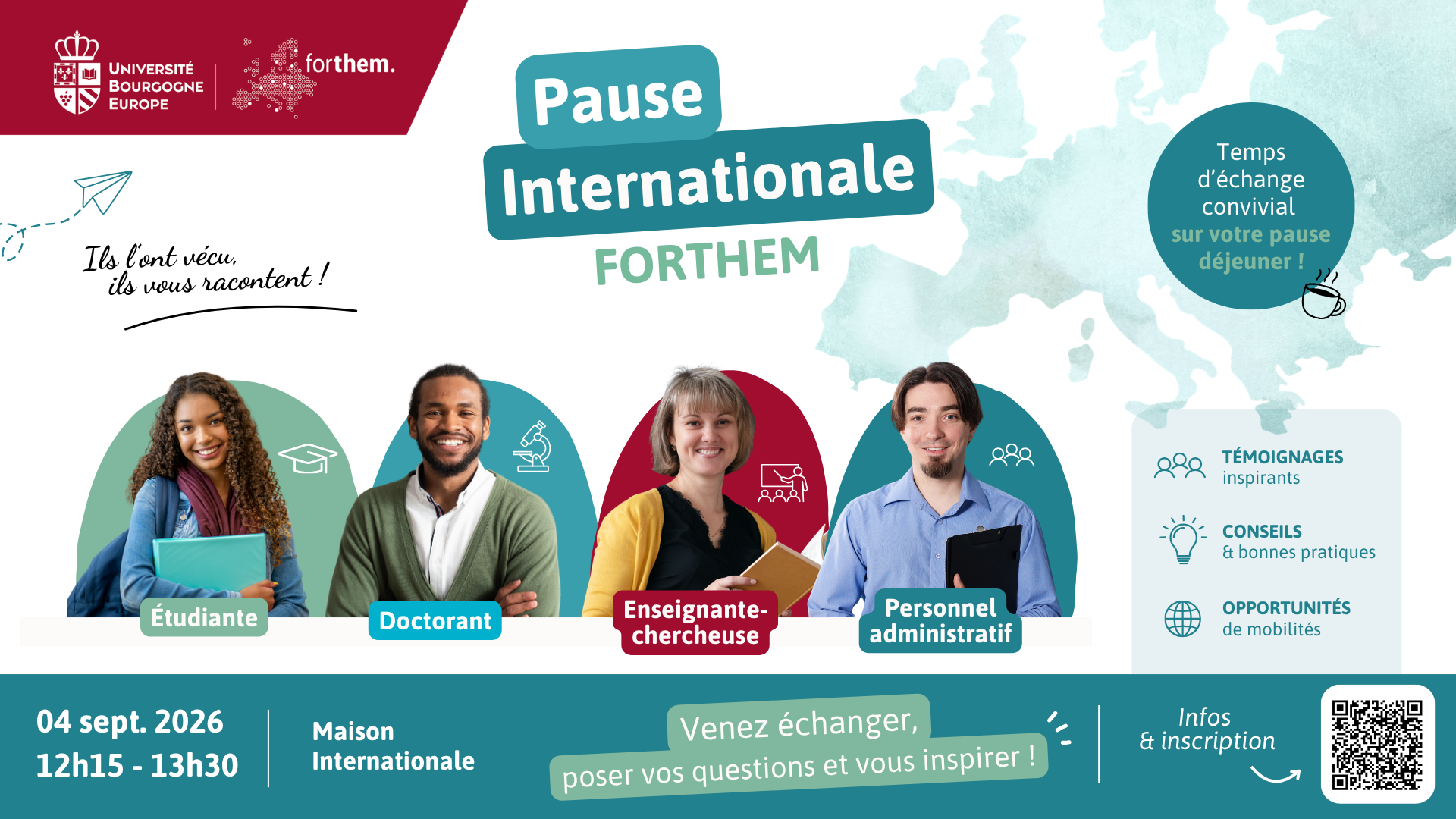 Pause Internationale FORTHEM : ils l&rsquo;ont vécu, venez échanger avec eux ! 
