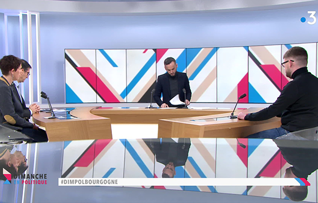 « Université, la génération sacrifiée ? » Vincent Thomas sur le plateau de Dimanche en politique, France 3 Bourgogne
